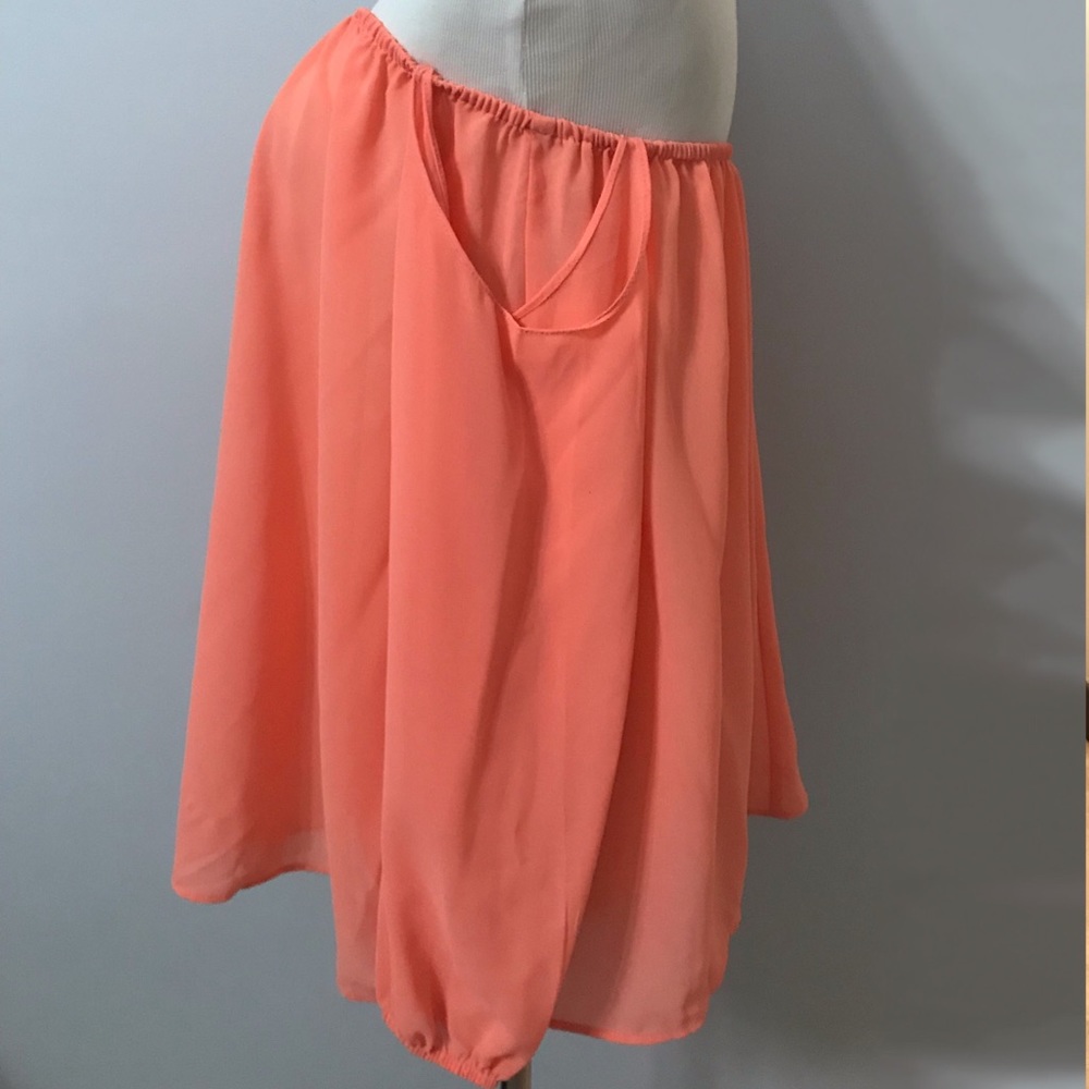 Coral off the shoulder top